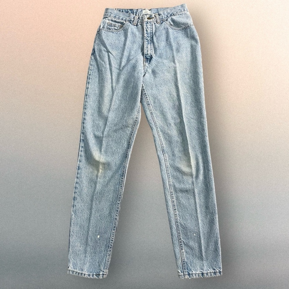 Vintage Size 12 Moda Int’l The London Jean Faded Stained Hole High Waist Flawed